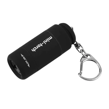 2X Mini Zseblámpa Kulcstartó LED Újratölthető USB Mini Elemlámpa, Hordozható, Zsebben Zseblámpa Kulcstartó DIY Eszköz Haza