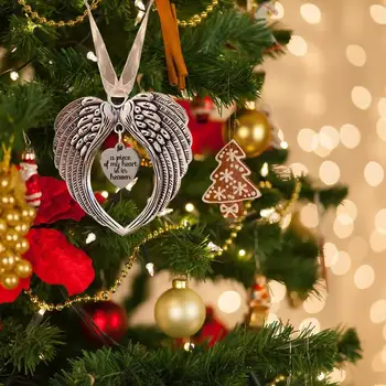 Évjárat Angyal Szárnyak Elhunyt Ajándék Mennyei Angyal Szárnyak Dísz, Egy Szívből jövő Karácsony Fa Medál az Emlékezés szeretteiket