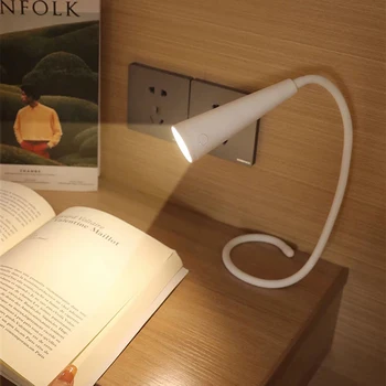 LED asztali Olvasó Lámpa, Flexibilis Cső Levehető Lámpa USB Töltő Hordozható asztali Lámpa Olvasó Szoba, vagy Hálószoba