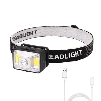 1 Állítsa az USB-Újratölthető Fényszóró lámpa Működik Halászati Fényszóró, Külső Reflektorok