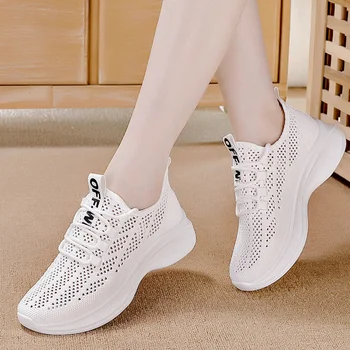 2023 Új Divat Alkalmi Cipők, Női Háló Üreges Ki Lélegző Kényelem Könnyű futócipő Női Zapatos De Mujer