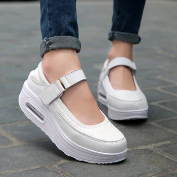 Nővér Cipő 2023 Tavaszi, Őszi Amazon Független Állomás Air Párnázott Női Cipő Ringató ShoesWhiteplatform Sport Cipő