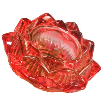 Üveg Lotus Jogosultja Dekoráció Birtokosai Candleholders Gyertya Dekoratív Virág