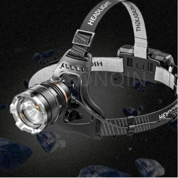 4 Mód XHP50 LED Fényszóró-Érzékelő Vízálló Fej Fény Újratölthető Horgászat Keresésnek Kemping zoom Fej Lámpa Zoom Lámpás