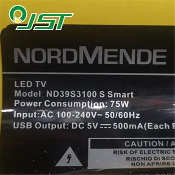 100% Új 3pcs/Készlet LED Csíkok, NORDMENDE 39 TV ND39S3100S OKOS