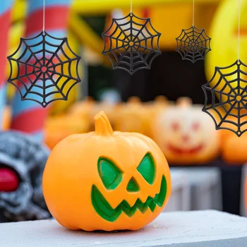 50 Db Halloween Műanyag Pókháló Mini Műanyag Terítő Dekoráció