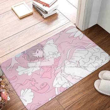 Cardcaptor Sakura Rajzfilm Anime Anti-Slip Lábtörlő Konyha Mat Mágikus Édes Álmok Erkély Szőnyeg Bejárati Ajtó Szőnyeg Lakberendezés