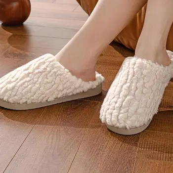 Téli Hálószoba Férfi Cipők Női Téli PVC Papucs Talpbetét csúszásmentes, Kényelmes Női Papucs 1 Pár Pamut Papucs
