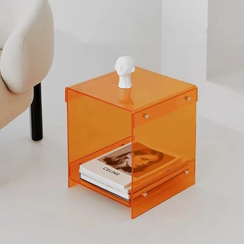 Kis Skandináv Éjjeliszekrények Akril Minimalista, Egyszerű Tervező Asztalon Japán Modern Muebles Para El Hogar Otthon Bútor