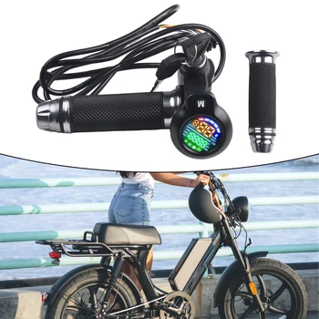 E-Bike -Csavar Gázt 24-72V 6-Pin 8-Pin-Elektromos Robogó, Kerékpár Markolat Kormány LED LCD Kijelző, 1.5 M Kábel Kerékpározás Tartozékok