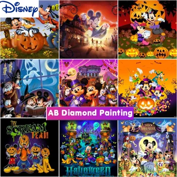 Disney 5 d DIY Gyémánt Rajz, rajzfilm, Ne Mickey Gyémánt Hímzés, keresztszemes Kézimunka Mozaik lakberendezési Halloween gif