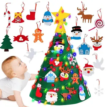 Égő Éreztem, karácsonyfa Vicces DIY Kivilágított karácsonyfát A Gyerekek, Pre-Óvoda Éreztem, Játékok Nappali Szoba