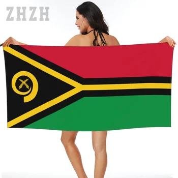Több Design Vanuatu Zászló Jelkép Törölközőt Gyors száraz Mikroszálas Elnyelő Lágy Víz Lélegző Strand Úszás Fürdőszoba