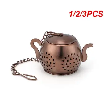 1/2/3PCS Kreatív Rozsdamentes Acél Tea Infúzió Teáskanna Tálca Fűszer, Tea Szűrő Növényi Szűrő Teaware Tartozékok Konyhai Eszközök