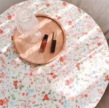 Virágos Terítő Hálószoba Aranyos Asztal Dekoráció Kiegészítők abrosz Étkező Asztal Piknik Ruhával Háttér