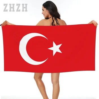 Több Design Törökország Turkiye Zászló Jelkép Törölközőt Gyors száraz Mikroszálas Elnyelő Lágy Víz Lélegző Strand Úszás Fürdőszoba