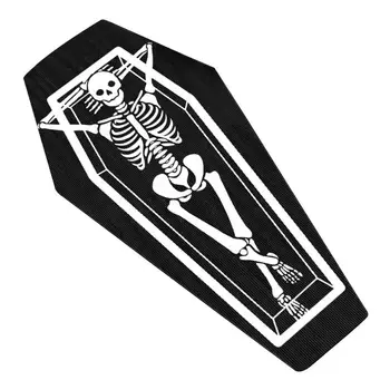 Gótikus Stílusban Szőnyegek Nappali Halloween Hálószoba Decor Csontváz Szőnyeg Sötét, Gótikus Koporsó Lábtörlő csúszásmentes Szőnyeg