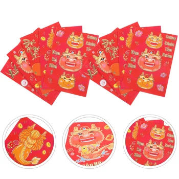 30 Db Boríték Kreatív Piros Csomag Lai Si Feng Év A Sárkány Pénzt Von Kínai Bevont Papír Új