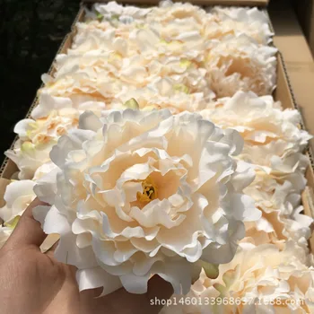 Szimulációs pünkösdi Rózsa Virág Fejét Selyem Virág DIY Fejdísz Dekoratív Virág Art Esküvői Szimuláció Virág Ruhával Virág Tartozékok