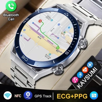 2023 Új Sport GPS Track Intelligens Karóra Férfi Bluetooth Hívás NFC Iránytű, IP68 Vízálló EKG Smartwatch Nők A Huawei IOS-Android