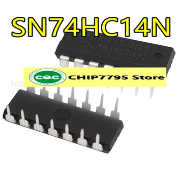 Eredeti eredeti In-line SN74HC14N Logika Chip Hat Schmidt Trigger NEM Ajtó DIP-14 74HC14N