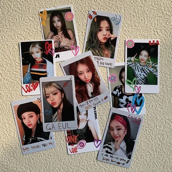 5db/Set Kpop Idol ITZY Magas Minőségű Lomo Kártyák Dekoráció Gyűjtemény, Képeslap Poláris Kártyát Aranyos Yeji Lia Ryujin Chaeryeong Yuna