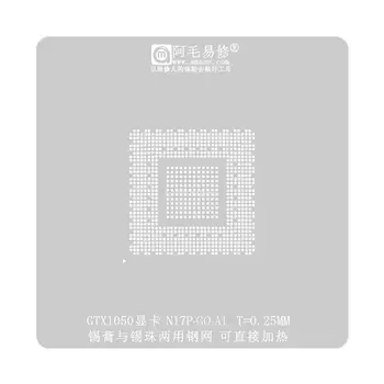 GTX1050 BGA Reballing Stencil N17P-G0-A1 N17P-G1-A1 N17P-Q1-A2 Grafikus Chip GPU Forrasztási Paszta Ültetés Állomás Hajó