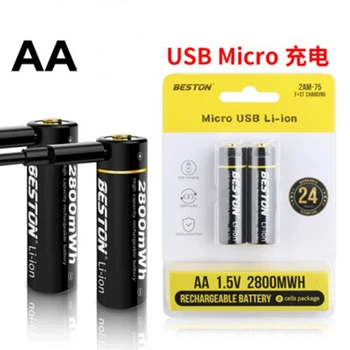 AA AAA lítium akkumulátor 3500mwh játék KTV akkumulátor elektronikus berendezések 1,5 V állandó feszültség gyors töltés USB-újratölthető akkumulátor