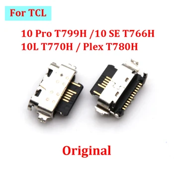 10DB Eredeti USB Töltő Port Dokkoló csatlakozója, a TCL-10 Pro T799H /10 SE T766H / 10L T770H / Eret T780H Töltő Csatlakozó Aljzat