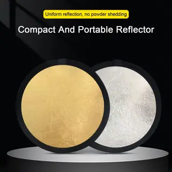 Kerek Reflektor Két-in-one Kompakt Összecsukható Fill Light Tartós, Könnyen hordozható Fotózás Fény Igazgatóság