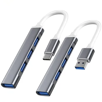 USB-C HUB 3.0 C Típusú 3.1 4 Port Több Splitter OTG Adapter A Xiaomi Lenovo Macbook Pro 13 15 Air Pro PC Számítógép Tartozékok