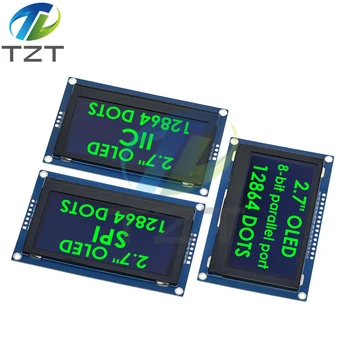 2.7 Inch OLED LCD Kijelző 128x64 Vezet SSD1327 IIC / SPI / 8-bites Párhuzamos Port Arduino