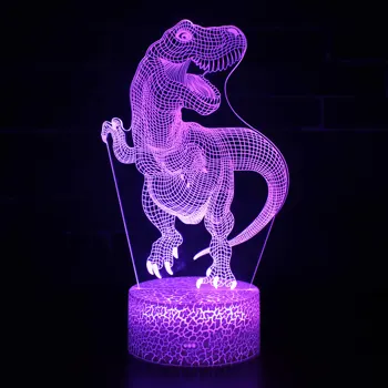 Nighdn Dinoszaurusz 3D-s Illúzió Lámpa Dinoszaurusz Éjszakai Fény a Gyerek Szoba Dekoráció Születésnapok Karácsonyi Ajándék, Játék, a Fiúk Lányok