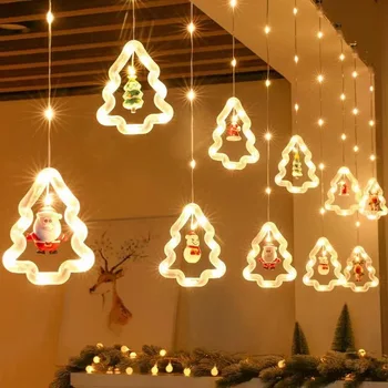 LED Karácsonyi Fények String Mikulás, Ünnep, Dekor Tündér Fény az Udvarra, Szülinapi Parti Karácsonyi Lámpa