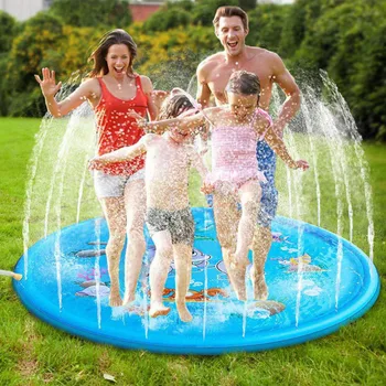 Felfújható Fröccsenő Víz Párna Nyári Gyerekek Játszanak A Víz Mat Kerti Játékok Pad Sprinkler Játék Játékok Kültéri Jakuzzi Swiming Medence