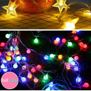 Karácsonyi Fények Starlike Tündér LED Lámpák String Fények Este Fény Garland Szoba, Hálószoba, Fedett Esküvői Dekoráció Lámpa, 5m