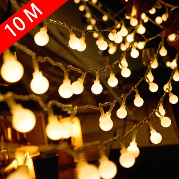 10M 80 Led Tündér Lámpák Kültéri/Beltéri Utca Koszorú Karácsonyi/újévi 2024 Karácsonyi Girland LED String Otthoni Dekoráció