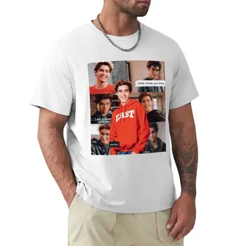 Joshua Bassett T-Shirt fiúk állat print póló, gyorsan száradó póló, sima fehér póló férfi