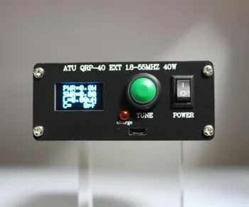 Assembed ATU QRP-40 Antenna Automatikus 2.5 W Minimális tuning erő + 0.96 Hüvelykes OLED Kijelző 1.8-55MHz