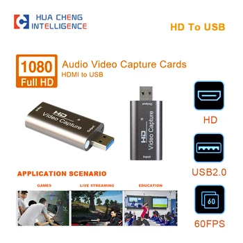 LPS-HVC 4K Videó USB Capture HD-Kompatibilis Kártya Video Grabber Rekord Doboz PS4 DVD Videokamera Fényképezőgép Felvétel Élő Közvetítés