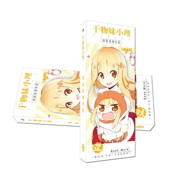 36 Db/Készlet Anime Himouto! Umaru-chan Doma Papír Könyvjelzők Könyv Birtokosa Üzenet Kártya Ajándék, Írószer