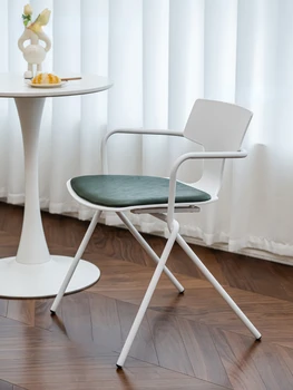 Étkező Szék, Fotel Internet Híresség Egyszerű Skandináv Otthon Karfa Modern Hálószoba Smink Szék Asztal Szék Otthon Bútor