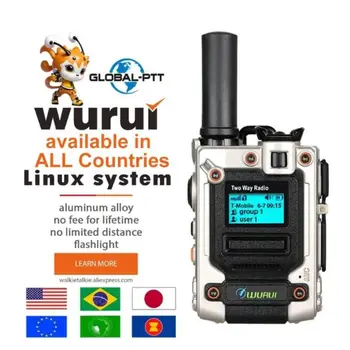 Globális rendelkezésre Wurui K300 globális-av-4G walkie talkie kétirányú rádió rádió Mobil, Hordozható, szakmailag hosszú távú kommunikátor