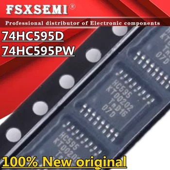 10db 100% új, eredeti 74HC595D SOP-16 74HC595PW TSSOP-16 Chips HC595