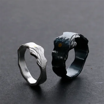 Retro Napkelte Mountain Design Gyűrű, Férfi Ékszerek Nyitott Méret Király Személyiség Pár Gyűrűk Lady Évforduló Ajándék