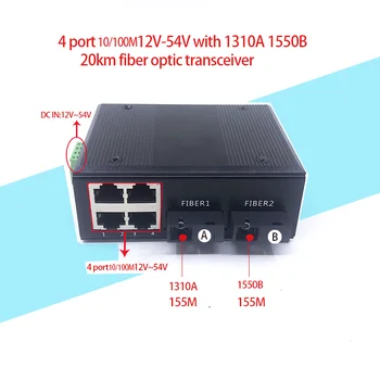 2sc4port 155M Ethernet Kapcsoló Ethernet Optikai Optikai Media Converter 4port&2*sc optikai Port optikai adó-vevő