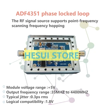 ADF4351 RF jel forrása, 35M-4.4 G fáziszárt hurok PLL a üreg támogatja a frekvencia pásztázás, frekvencia hopping
