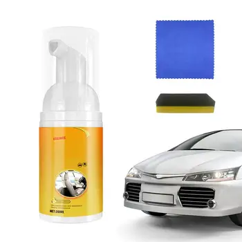 Tisztító Hab Autó Minden Célra Hab Spray Erős Folteltávolító Kit A Szivacs, Tisztítás Szövet Bőr Ülés Továbbképző