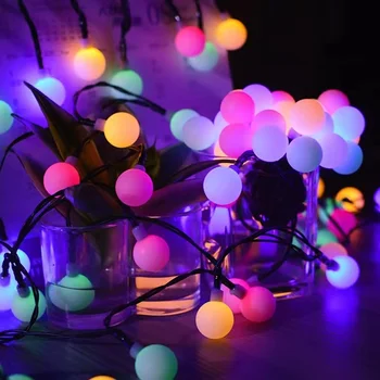 LED spot Garland Fények Tündér String Vízálló, Kültéri Lámpa, Karácsonyi Ünnep Esküvő Party Fények Dekoráció USB/Akkumulátor