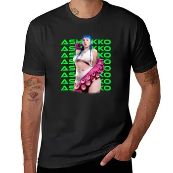 Új Ashnikko T-Shirt aranyos ruhát, nyári top sport rajongó pólók, gyorsan száradó t-shirt póló férfi